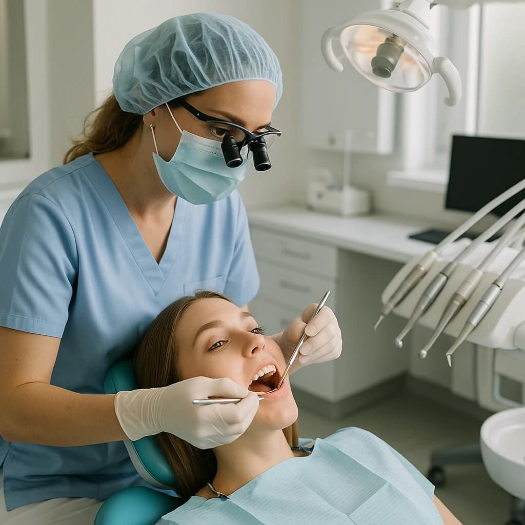 SkyDent kliniğinde muayene